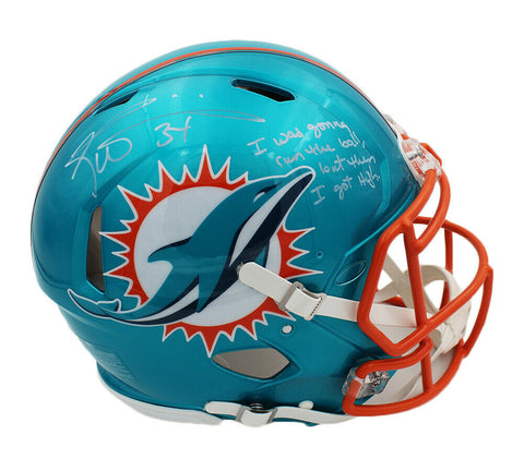 Ricky Williams Signed Miami Dolphins Speed Authentic Flash Helmet - Run the Bal