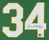 Rollie Fingers Signed Oakland Athletics / A's Jersey Inscribed "HOF 92"(Beckett)