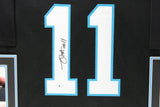 ROBBY ROBBIE ANDERSON (Panthers black SKYLINE) Signed Auto Framed Jersey Beckett