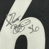 FRAMED Autographed/Signed JEROME BETTIS 33x42 Pittsburgh Black Jersey JSA COA