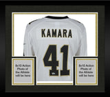 Framed Alvin Kamara New Orleans Saints Autographed Nike White Game Jersey