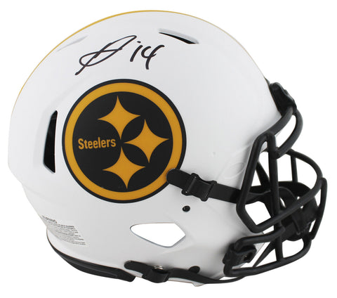 Steelers George Pickens Signed Lunar Full Size Speed Proline Helmet JSA