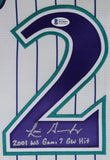 Luis Gonzalez Signed Arizona Diamondbacks Jersey Inscribed Twice (Beckett COA)