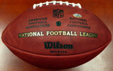 STEVE LARGENT AUTOGRAPHED NFL LEATHER FOOTBALL SEAHAWKS "HOF 95" MCS HOLO 112481
