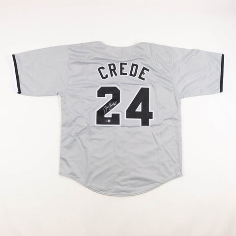 Joe Crede Signed Chicago White Sox Jersey (Beckett COA) 2005 World Series Champ