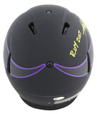 Vikings Adrian Peterson "2x Insc" Signed Eclipse Proline F/S Speed Helmet BAS
