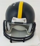 Rocky Bleier Signed Steelers Mini-Helmet Inscribed "4X SB Champ" (Beckett COA)