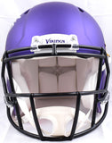 TJ Hockenson Autographed Vikings F/S Speed Authentic Helmet- Beckett W Hologram