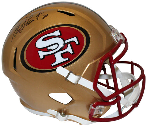 Garrison Hearst Signed San Francisco 49ers F/S 1996-08 Speed Helmet BAS 35600