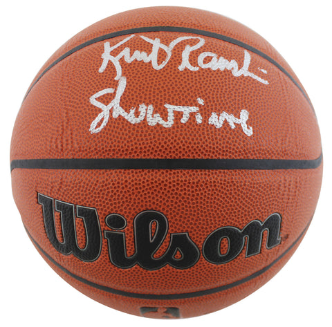 Lakers Kurt Rambis "Showtime" Authentic Signed Wilson Basketball BAS Witnessed