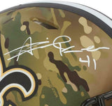 Alvin Kamara New Orleans Saints Signed Camo Alternate Authentic Helmet