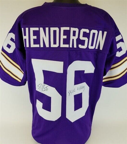 E. J. Henderson Signed Minnesota Vikings Jersey (JSA COA) 2010 Pro Bowl L.B.