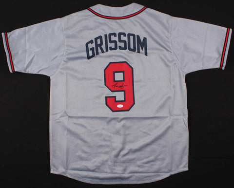 Marquis Grissom Signed Atlanta Braves Jersey (JSA COA) 1995 World Series Champ