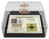 Yankees Whitey Ford Signed Thumbprint Baseball LE #'d/200 w/ Display Case BAS