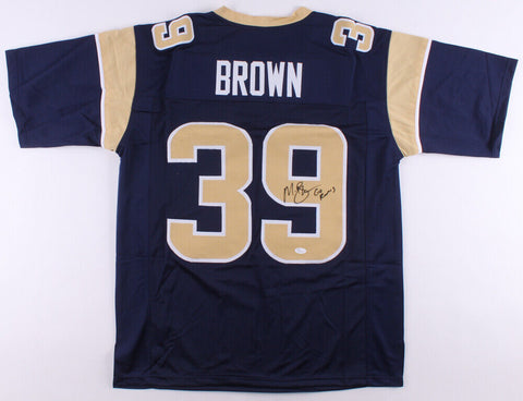 Malcolm Brown Signed Los Angeles Rams Jersey inscribed "Go Rams" (JSA COA) Texas