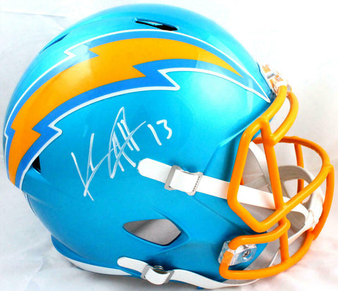 Keenan Allen Autographed LA Chargers F/S Flash Speed Helmet-Beckett W Hologram