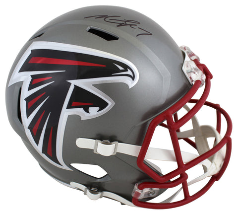 Falcons Michael Vick Authentic Signed Flash Full Size Speed Rep Helmet JSA Wit