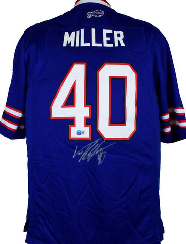 Von Miller Autographed Buffalo Bills Blue Nike Game Jersey-Beckett W Hologram