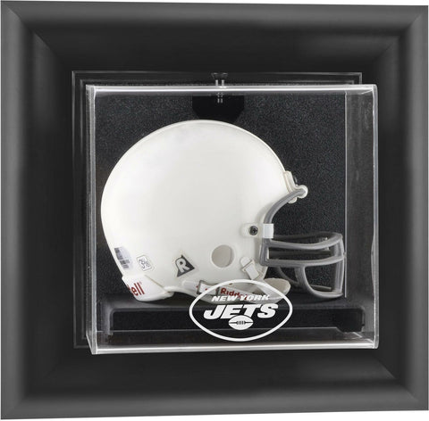 New York Jets Black Framed Wall-Mountable Mini Helmet Display Case - Fanatics