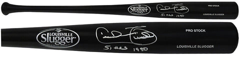 Cecil Fielder Signed Louisville Slugger Black Baseball Bat w/51 HR 1990 (SS COA)
