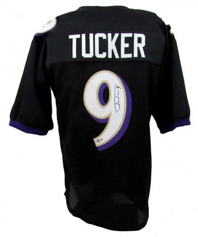 Justin Tucker Signed Baltimore Ravens Jersey (Beckett) 3xPro Bowl Place Kicker