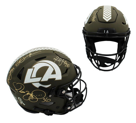 Multi-Player Signed Los Angeles Rams Speed Flex Authentic STS Helmet - 4 Sigs
