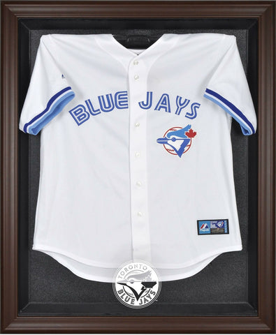 Blue Jays Brown Framed Logo Jersey Display Case - Fanatics Authentic