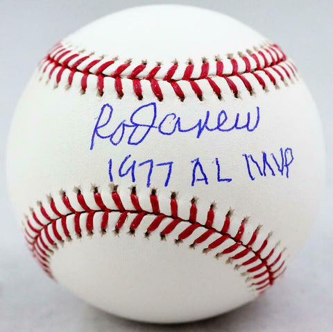 Rod Carew Autographed Rawlings OML Baseball w/ 1977 AL MVP - Beckett Auth