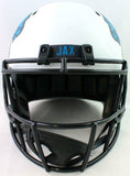 Fred Taylor Autographed Jville Jaguars Lunar Speed FS Helmet- Beckett W *Teal