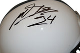 Miles Sanders Signed Penn State Nittany Lions F/S VSR4 Helmet Beckett 34946