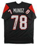 Anthony Munoz Authentic Signed Black Pro Style Jersey Autographed BAS Witnessed