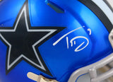 Trevon Diggs Autographed Dallas Cowboys Flash Speed Mini Helmet- Beckett W Holo