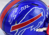 AJ Epenesa Signed Bills Flash Speed Mini Helmet w/Bills Mafia-Beckett W Holo