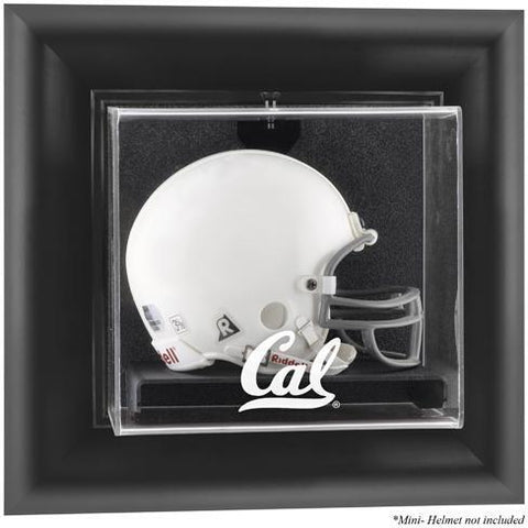 California Bears Black Framed Wall-Mountable Mini Helmet Display Case