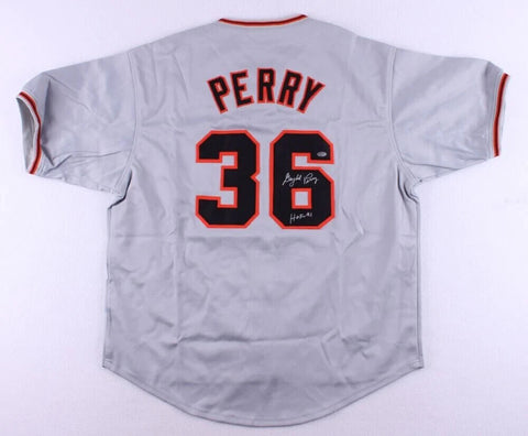 Gaylord Perry Signed Giants Jersey (Schwartz) San Francisco Starter (1962-1971)