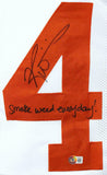 Ricky Williams Autographed White College Style Jersey w/SWED-Beckett Hologram