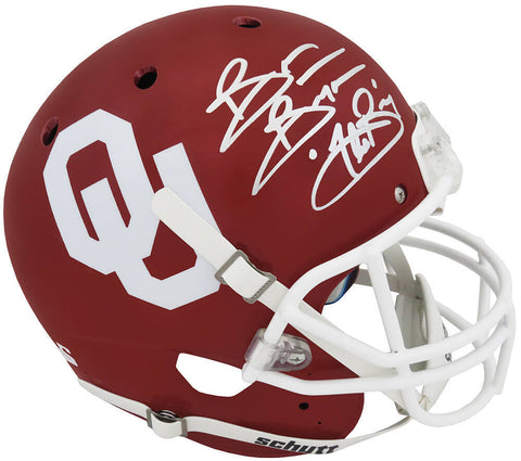 Brian Bosworth Signed Oklahoma Schutt Full Size Rep Helmet w/The Boz - (SS COA)
