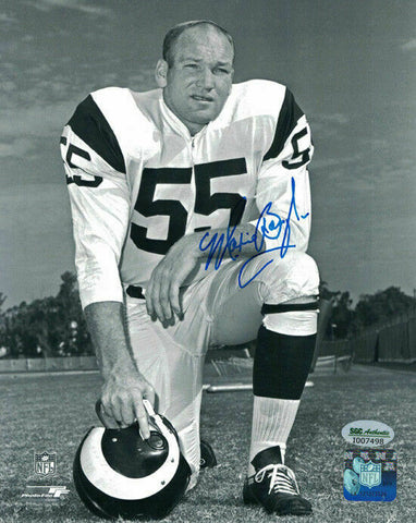 MAXIE BAUGHN AUTOGRAPHED/SIGNED LOS ANGELES RAMS 8X10 PHOTO 21018 SGC