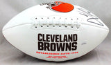 Jarvis Landry Autographed Cleveland Browns Logo Football- JSA W Auth *Left
