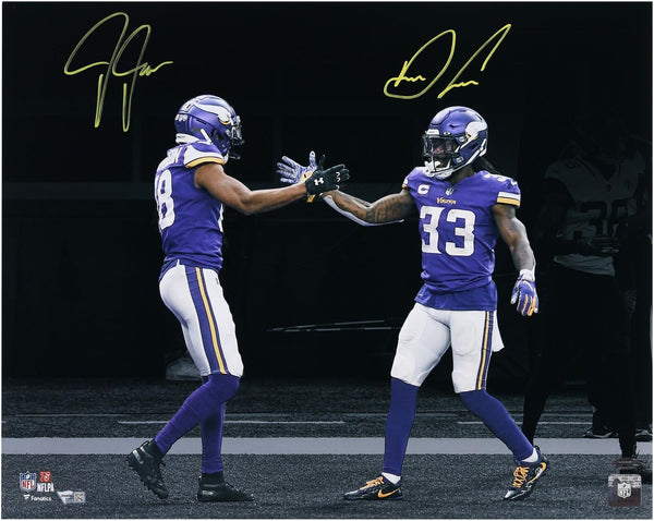 Justin Jefferson and Dalvin Cook Minnesota Vikings Autographed 16" x 20" Photo