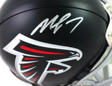 Michael Vick Autographed Atlanta Falcons Mini Helmet - JSA W Auth *Silver