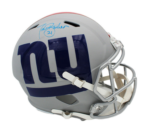 Tiki Barber Signed New York Giants Speed Full Size AMP NFL Helmet
