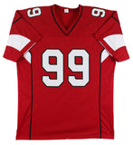 J.J. Watt Authentic Signed Red Pro Style Jersey Autographed JSA Witnessed