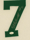Nate Archibald Signed Boston Celtics 34x42 Framed Jersey (JSA COA) 1981 Champs