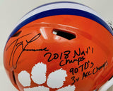 TREVOR LAWRENCE Autographed Clemson Tigers Authentic Stat Helmet FANATICS LE 16
