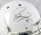 Ray Lewis Signed Miami F/S White w/Chrome Logo Authentic Helmet- Beckett W Auth