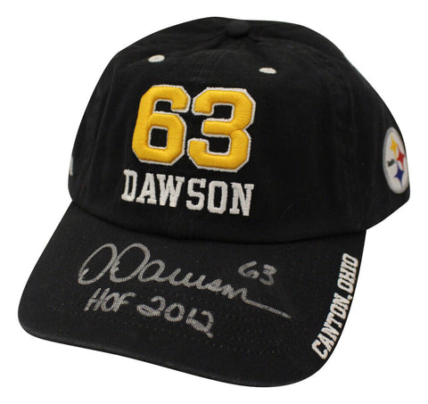 Dermontti Dawson Autographed Pittsburgh Steelers Dawson Hat HOF Beckett 36629