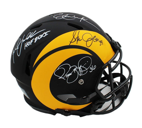 Multi-Player Signed Los Angeles Rams Speed Authentic Eclipse Helmet - 4 Signatur