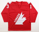 Gerry Cheevers Signed Team Canada Hockey Jersey (JSA) 1976 Canada Cup Series