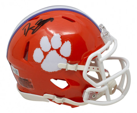 DJ Uiagalelei Signed Clemson Tigers Speed Mini Helmet (Fanatics) Sophmore Q.B.